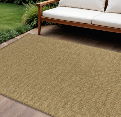 2' X 4' Tan Indoor Outdoor Area Rug