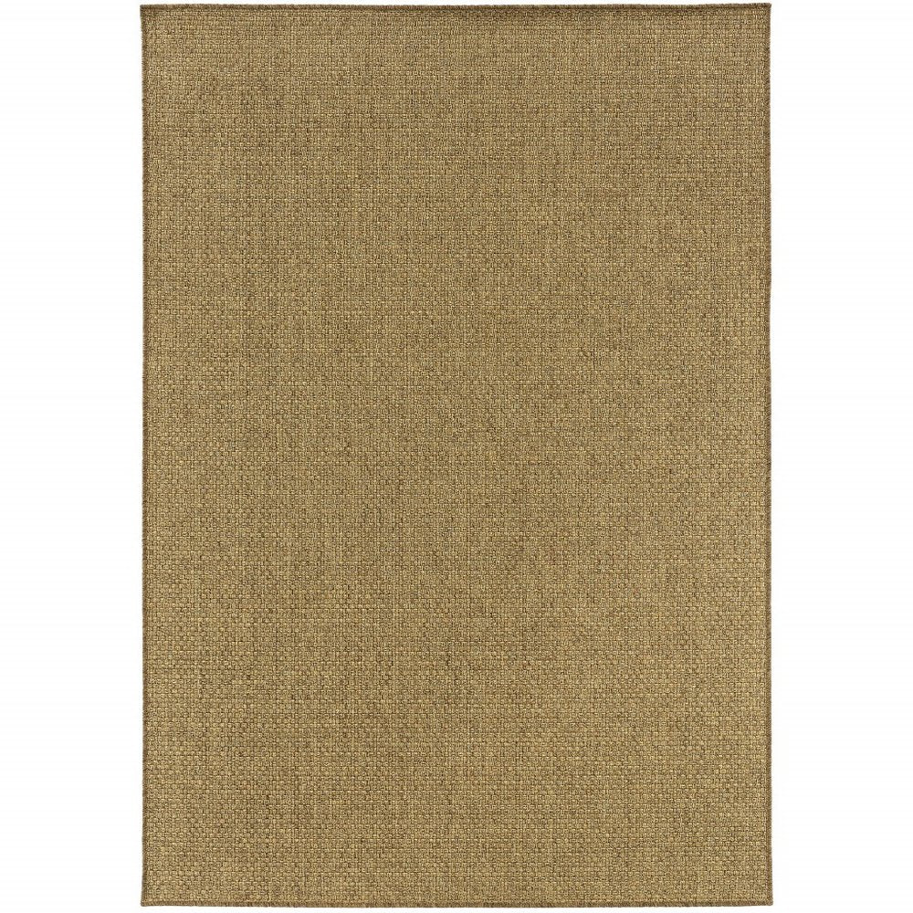 2' X 4' Tan Indoor Outdoor Area Rug