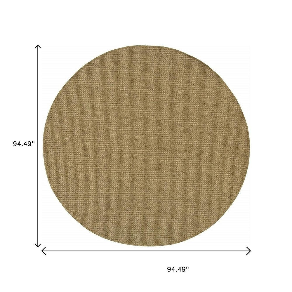 2' X 4' Tan Indoor Outdoor Area Rug