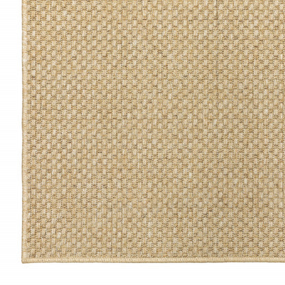 2' X 8' Beige Indoor Outdoor Area Rug