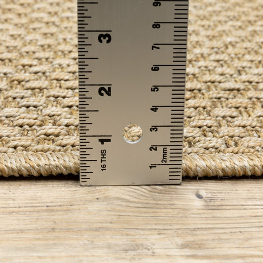 2' X 4' Beige Chevron Indoor Outdoor Area Rug