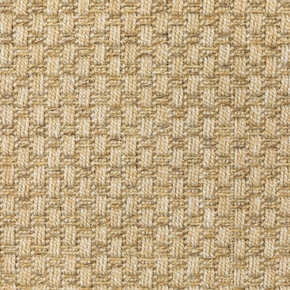 8' Beige Indoor Outdoor Runner Rug