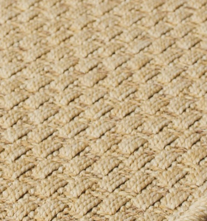 2' X 4' Beige Chevron Indoor Outdoor Area Rug