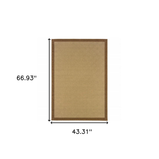 8' X 13' Beige Indoor Outdoor Area Rug