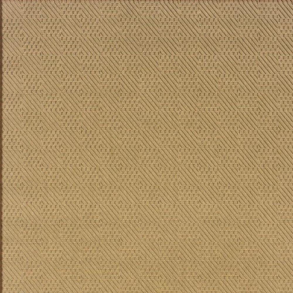 8' X 13' Beige Indoor Outdoor Area Rug