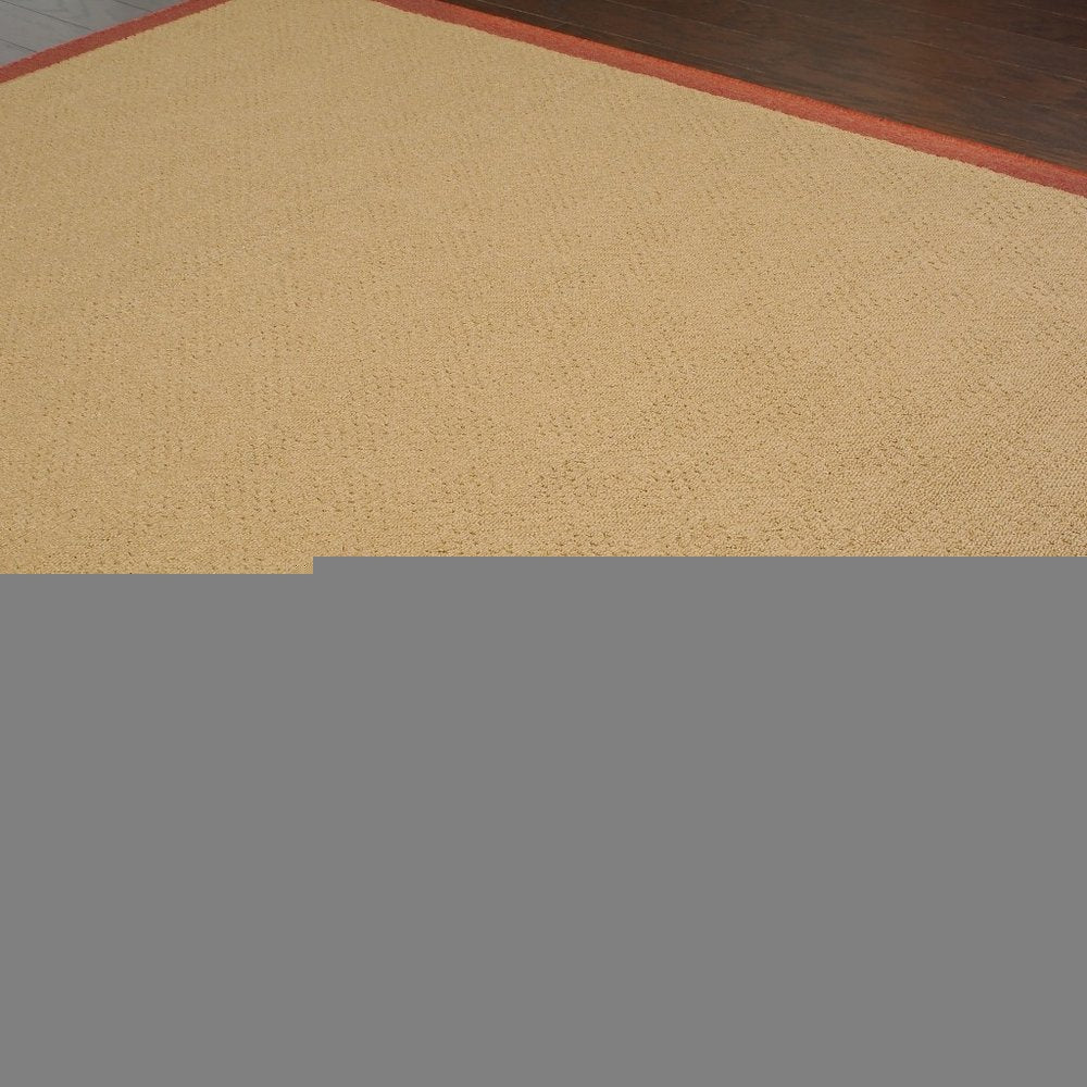 8' X 13' Beige Indoor Outdoor Area Rug