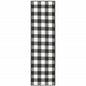 5' X 8' Black And Ivory Indoor Outdoor Area Rug