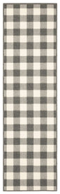 2' X 4' Gray And Ivory Indoor Outdoor Area Rug