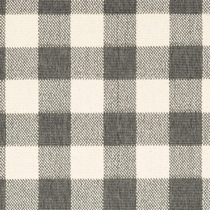 8' Gray And Ivory Indoor Outdoor Runner Rug