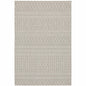 3' X 5' Gray And Ivory Indoor Outdoor Area Rug