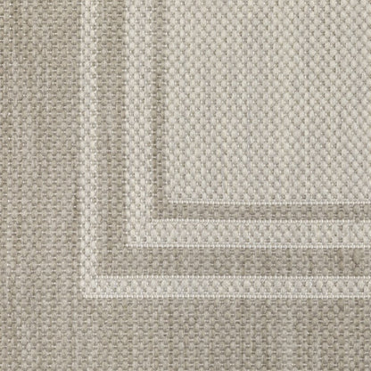 3' X 5' Gray And Ivory Indoor Outdoor Area Rug