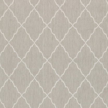 3' X 5' Gray And Ivory Indoor Outdoor Area Rug