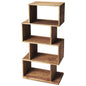 48" Brown Wood Three Tier Bookcase