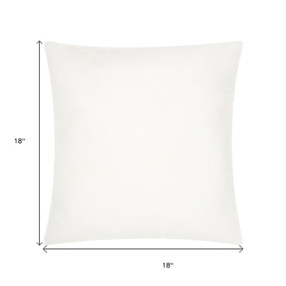 18" White Square Throw Pillow Insert