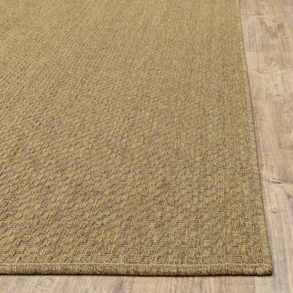 2' X 4' Tan Indoor Outdoor Area Rug
