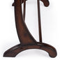 36" Deep Cherry Brown Wood Blanket Stand