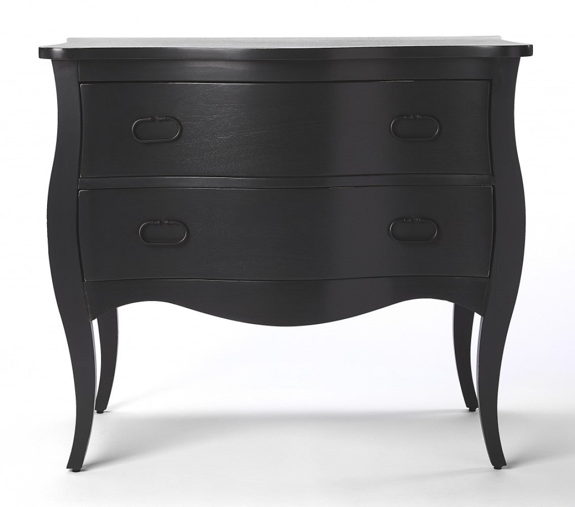 Black 2 Drawer Chest