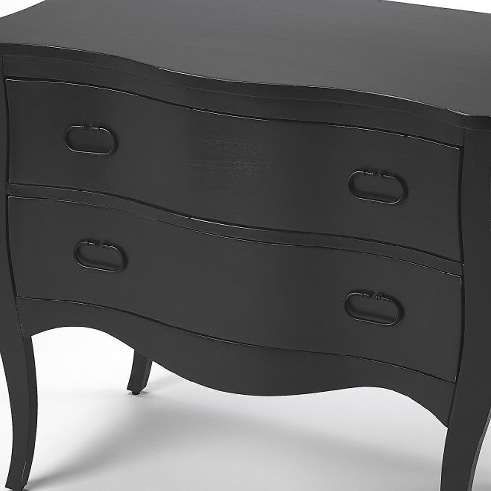 Black 2 Drawer Chest