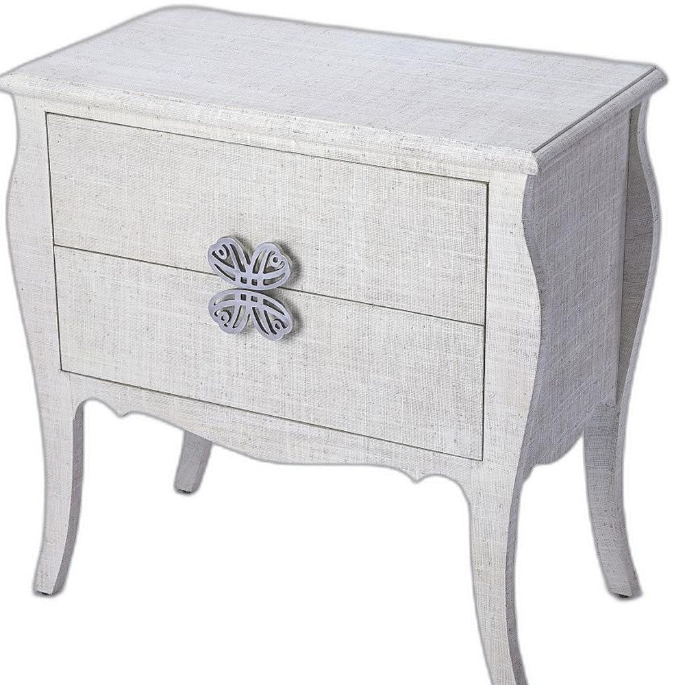 30" Off White Standard Accent Chest With Two Drawers