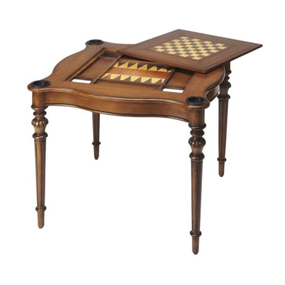 32" Brown Solid Wood Square Coffee Table