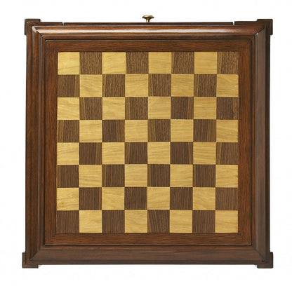 23" Brown Wood Square Coffee Table With Drawer