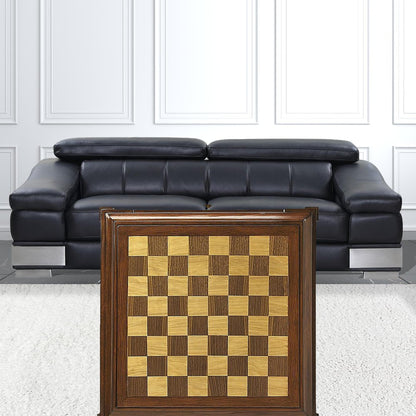 23" Brown Wood Square Coffee Table With Drawer