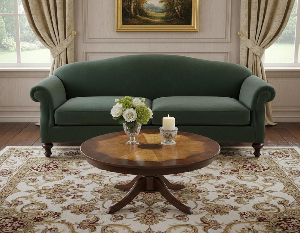 25" Brown Wood Oval Coffee Table With Drawer And Shelf