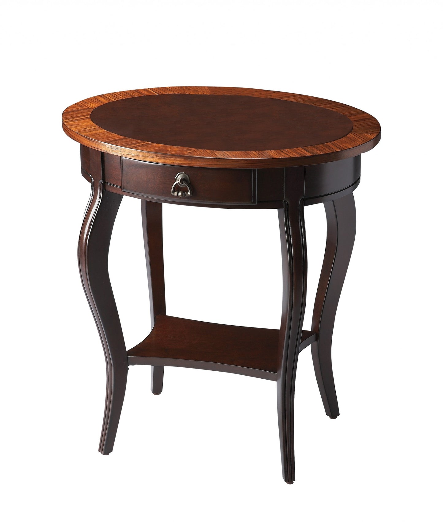 Cherry Nouveau Oval Accent Table