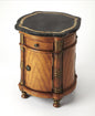 20" Black and Brown Stone and Wood Free Form Coffee Table With Drawer