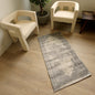2' X 5' Gray Distressed Medallion Area Rug