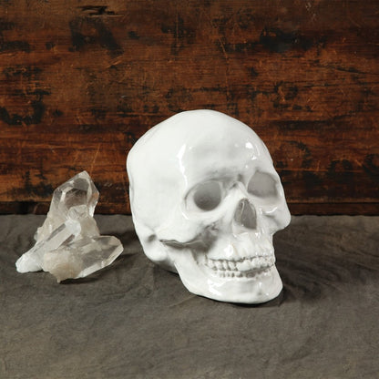 6" White Ceramic Tabletop Sculpture