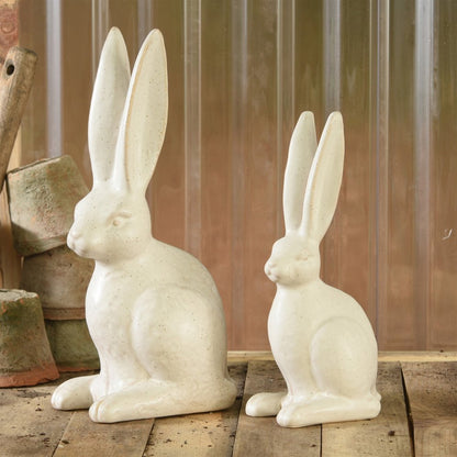 11" White Ceramic Tabletop Sculpture