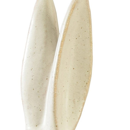 11" White Ceramic Tabletop Sculpture