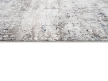 5' X 8' Navy Blue Distressed Striations Area Rug
