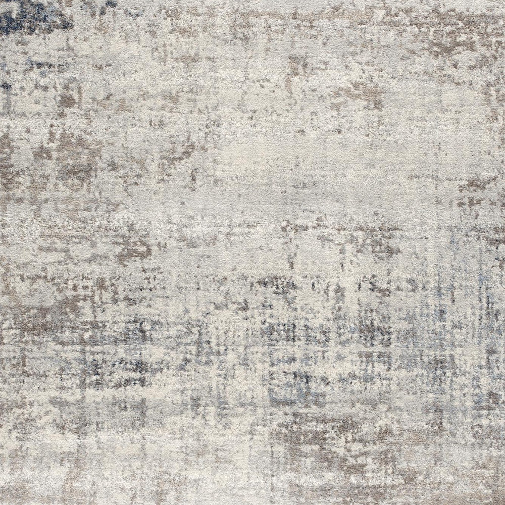 2' X 6' Navy Blue Distressed Striations Area Rug