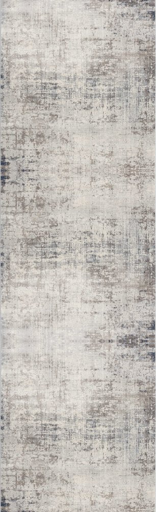 2' X 6' Navy Blue Distressed Striations Area Rug