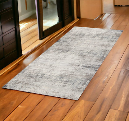 5' X 8' Navy Blue Distressed Striations Area Rug