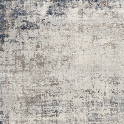 2' X 6' Navy Blue Distressed Striations Area Rug