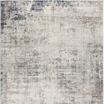 2' X 6' Navy Blue Distressed Striations Area Rug