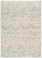 4' X 6' Ivory Distressed Ikat Pattern Area Rug