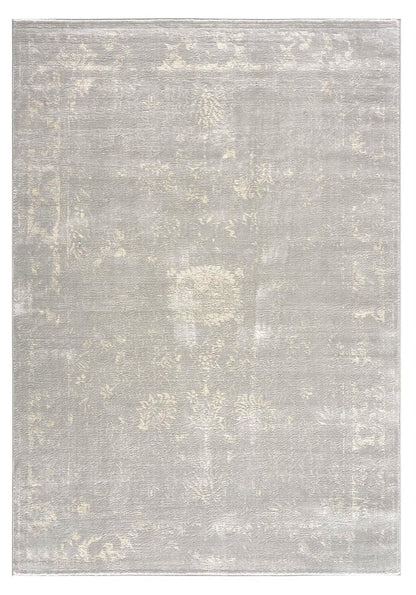 5' X 8' Modern Gray Distressed Area Rug