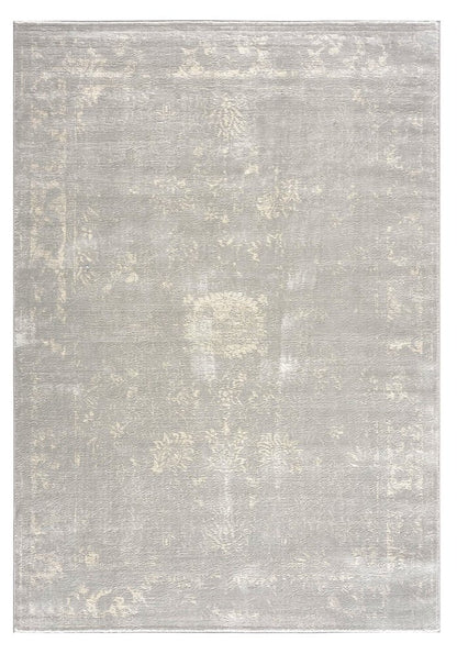 5' X 8' Modern Gray Distressed Area Rug
