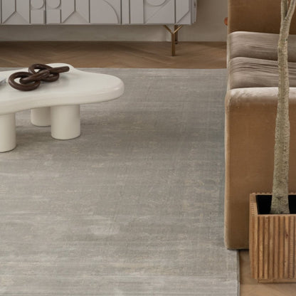 5' X 8' Modern Gray Distressed Area Rug