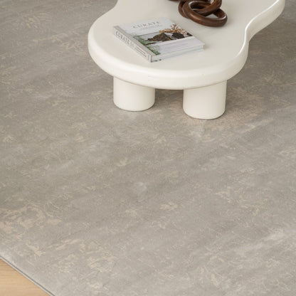 5' X 8' Modern Gray Distressed Area Rug