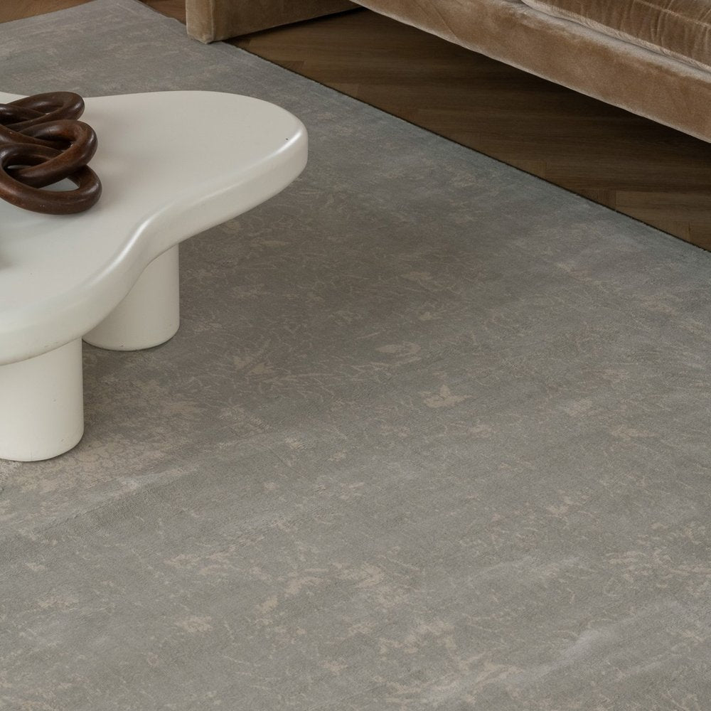 5' X 8' Modern Gray Distressed Area Rug