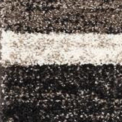 8' X 11' Brown And Beige Abstract Blocks Area Rug
