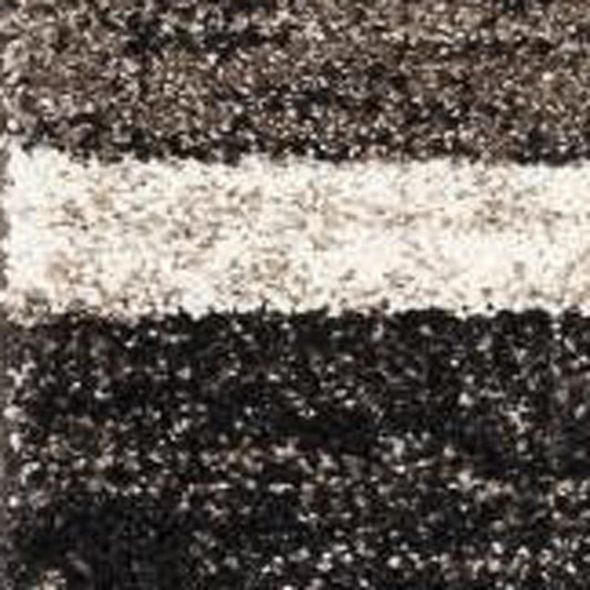 8' X 11' Brown And Beige Abstract Blocks Area Rug