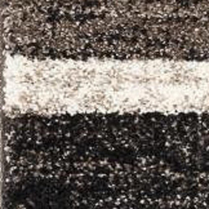 5' X 8' Brown And Beige Abstract Blocks Area Rug