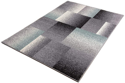 8' X 11' Gray Modern Geometric Area Rug