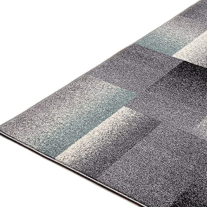 8' X 11' Gray Modern Geometric Area Rug